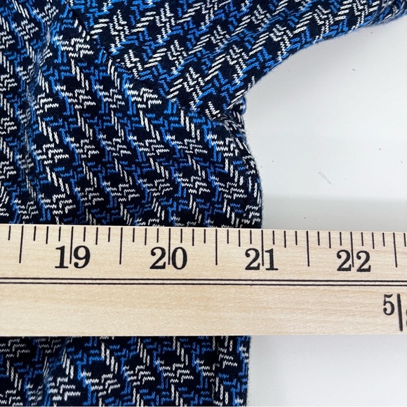 J.Jill Wearever Navy Blue Multi Print Jacket - Picture 12 of 13